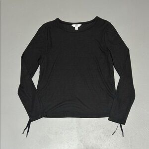 Joy Lab Black Long Sleeve Shirt (Women’s Medium)